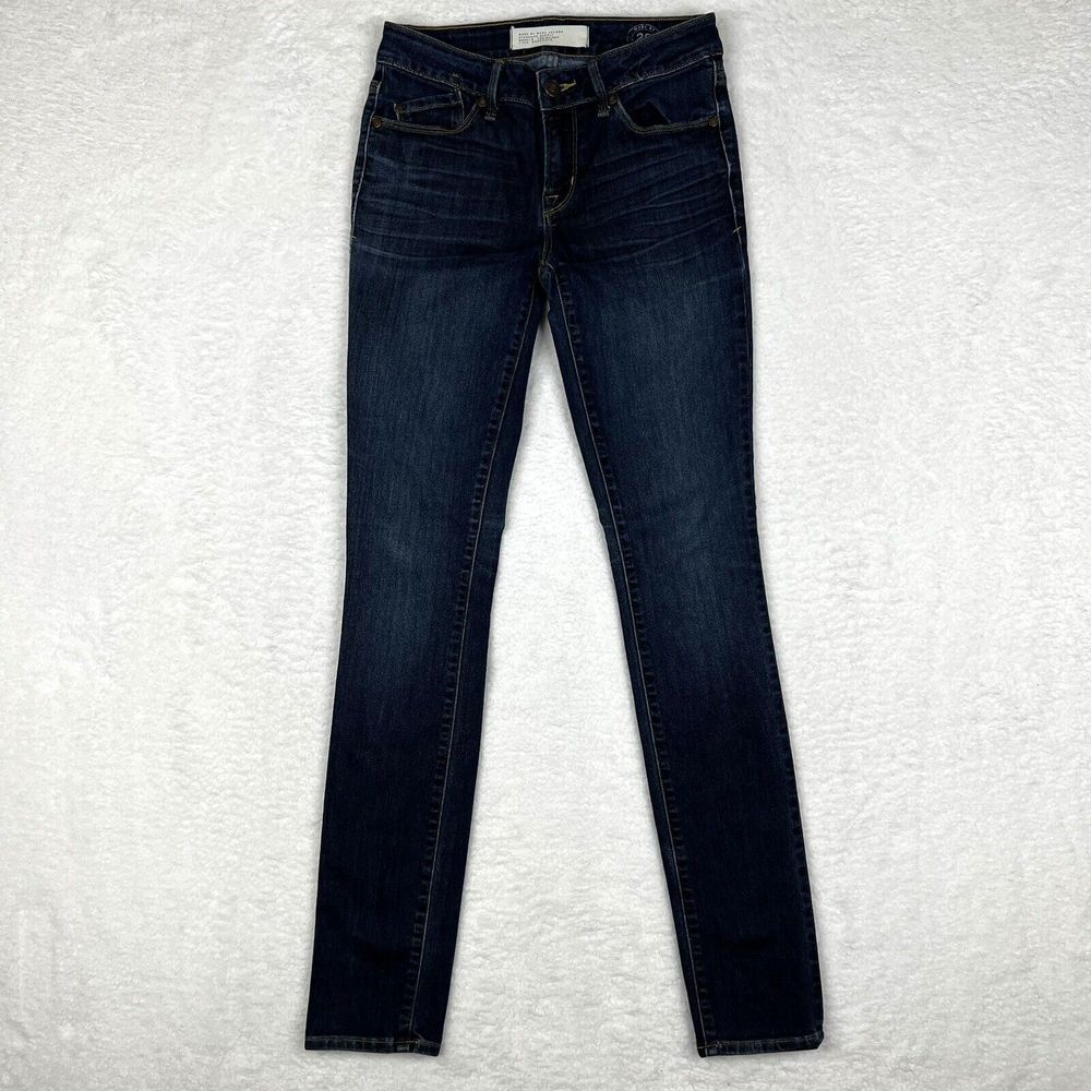 Marc By Marc Jacobs Jeans Womens 25 Dark Blue‎ Wash Denim Skinny Mid Rise